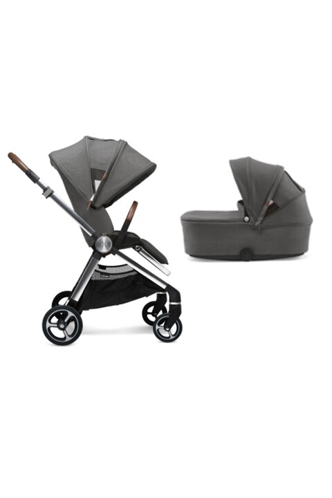 Strada Grey Mist Pushchair with Grey Mist Carrycot image number 1